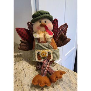 Homerbest Plush Felt Weighted Thanksgiving Turkey Stuffed Animal Apron Hat